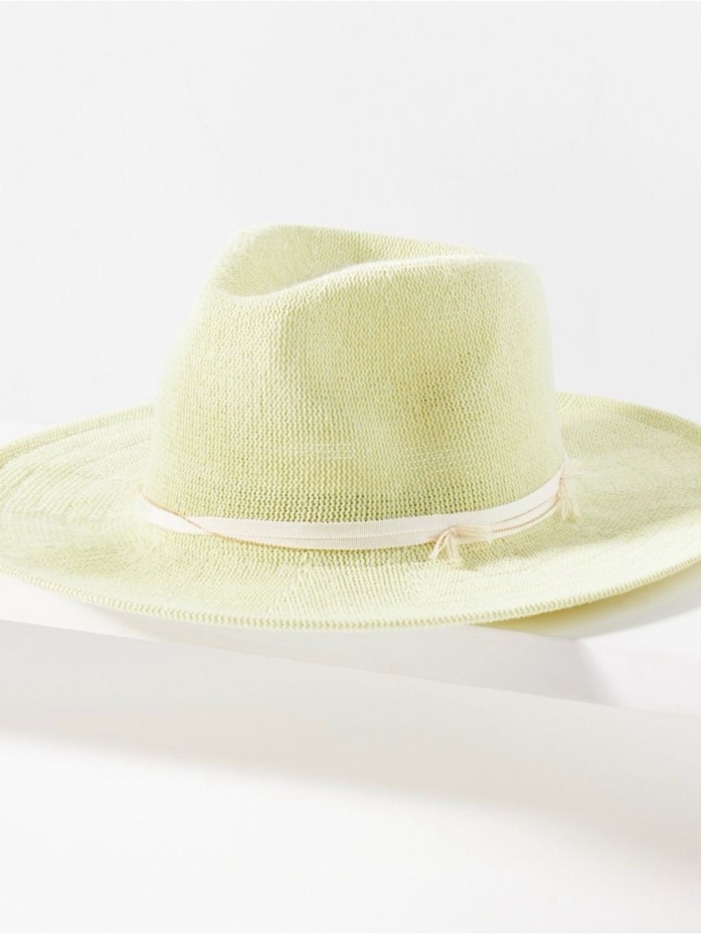 Anthropologie | Nubby Chain-trimmed Rancher Hat | Mint | NWT!